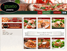 Tablet Screenshot of gustopizzeria.com
